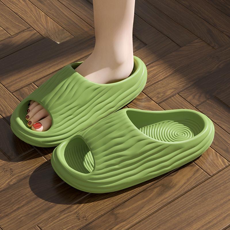 Superweiche, dicke Plateau-Slipper aus Eva für Damen, minimalistische und bequeme rutschfeste Hausschuhe für das Badezimmer im Innenbereich, Hausschuhe für Damen