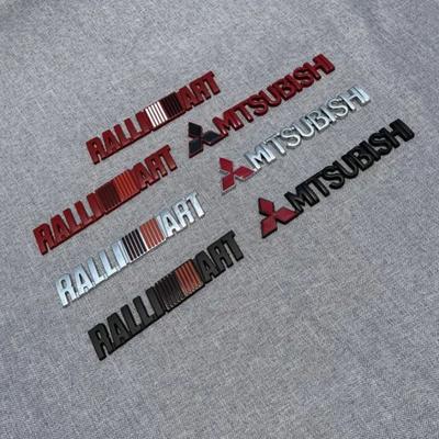 Naklejka na klapę bagażnika Samochodowa Naklejka Boczna Dekoracja dla RALLIART Lancer Outlander L200 ASX Pajero Eclipse Galant Emblemat 3D Akcesoria