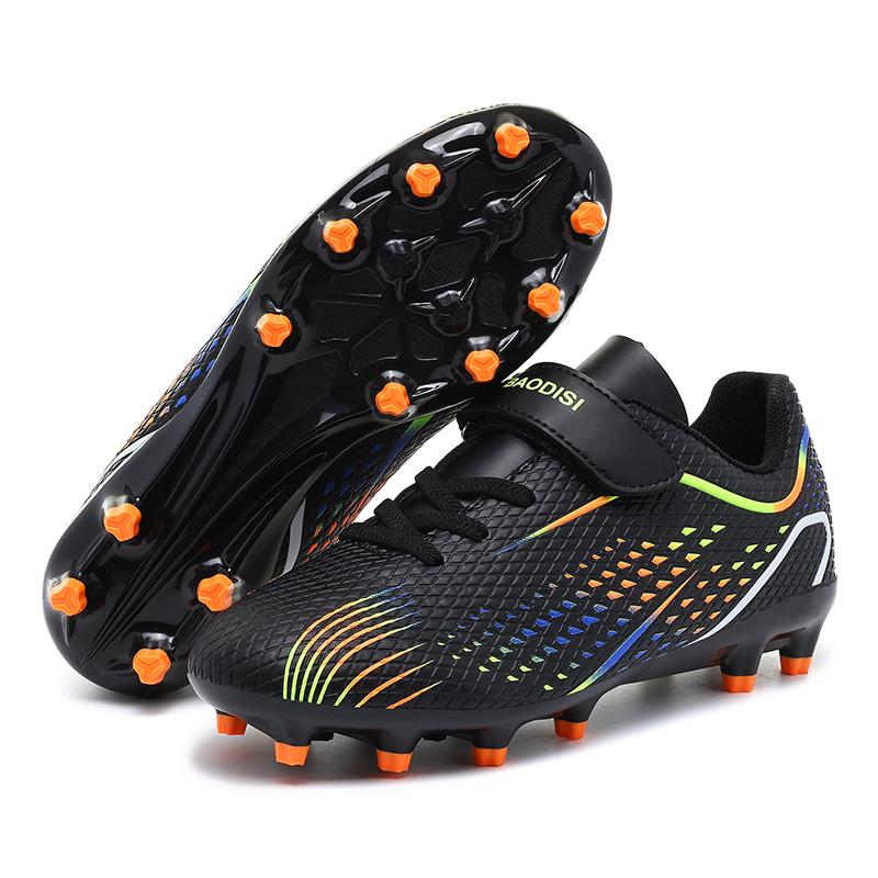 Boys Football Shoes AG/TF Spike Rubber Soft Sole Kid's Professional Artificial Turf Training Football Boots for Girls Soccer Shoes