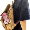 Rose Printed Sunglasses Case Portable Zipper Eyeglasses Pouch with Keychain Carabiner Waterproof Storage Bag Glasses Holder