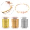1Roll Gold Color Copper Wire 0.3/0.4/0.5/0.6/0.8/1mm Thread Beading Line Cords String For Jewelry Making DIY Bracelet Necklace