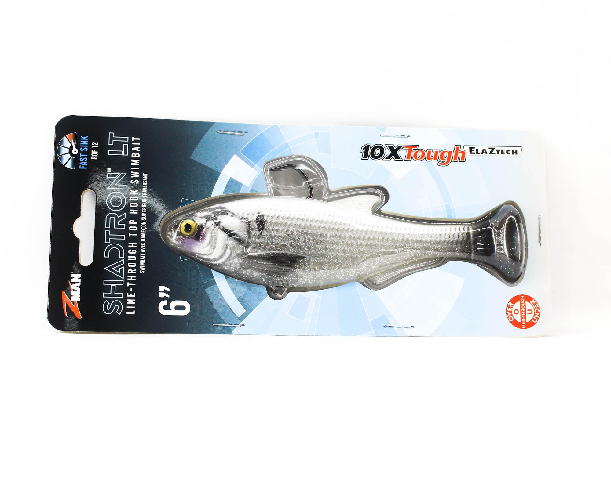 Zman Soft Lure Shadtron LT Swimbait 6 Inch Sight Flash (0585)