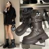 Zhao Zhaoyi Autumn Boots Merad Fashion Medium Tube Knight Western Boots Women