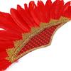 45cm Feather Cosplay Hat Carnival Indian Chief Hair Accessories Party Sparkling Embellished Headdress Colored Feather Headwear