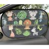 Car Window Sunshade Heat Insulation Visor - Electrostatic Film Sun Blocker and Light Blocking Side Sunshade Cloth.
