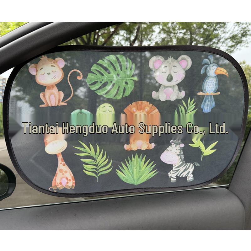 Car Window Sunshade Heat Insulation Visor - Electrostatic Film Sun Blocker and Light Blocking Side Sunshade Cloth.