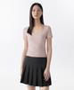 MUSINSA STANDARD WOMAN Women'S Slim Square Neck T-Shirt [Desert Pink]