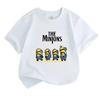 Kids Boys Girls 100% Cotton Crew Neck Short Sleeve T-Shirt, Cute Casual Funny Cartoon Walking Print Soft Breathable Lightweight Summer Daily Wear Top