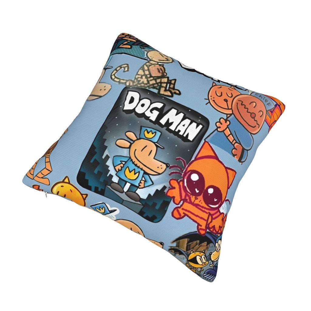 Dog Man Comic Pillow Cover Accessories Printing Cushion Cover Decor  Pillow Case Cover Seat Multiple Sizes