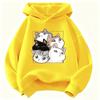 Comfortable Warm Hooded Kids Cat Design Children's Sweatshirt Cute Hoody for Boys Girls Autumn Spring Casual Hoodies