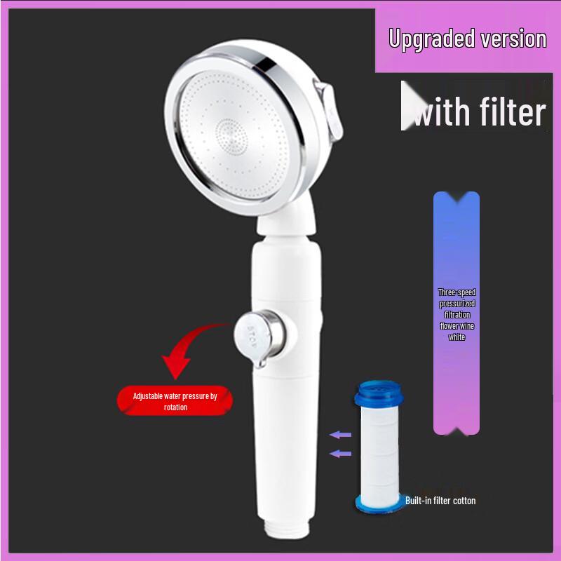 TLXT Swivel Filtered Shower Head