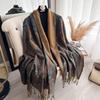 Scarf Women'S Shawl Ethnic Style Cashew Nut Colored Tassel Tourism Cloak Explosion