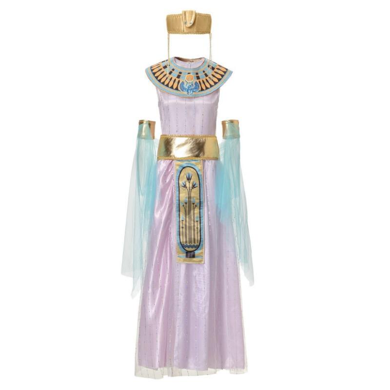 

Платье Музы на Хэллоуин Длинное платье Клеопатра Винтажный костюм в ближневосточном стиле XL