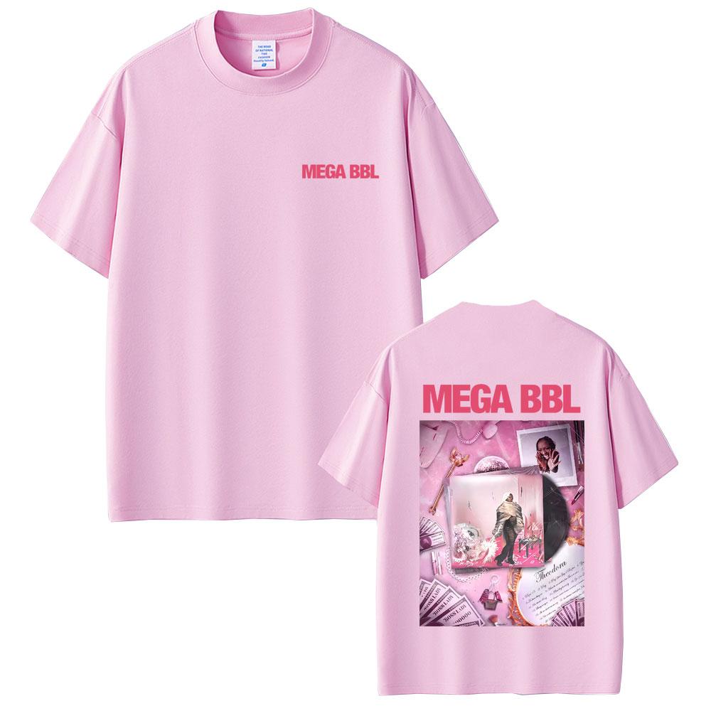 Rapper Theodora Mega Bbl Album Graphic Tshirt Men Women Casual Vintage Cotton Tshirts Unisex Hip Hop Fashion Pop Music T Shirt