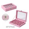 Premium Large Capacity Jewelry Box Flannel Jewelry Box Ring Necklace Jewelry Earrings Storage Box
