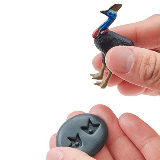 Calorata Tiergeographie Zone 4 Figur 3D Enzyklopädie und Australisch 12 Enthält Realistische Figur Box Pädagogisch Lebensmittelhygienegesetz Geschenk