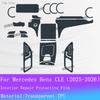 For Mercedes-Benz CLE C236 Navigation screen Protection Sticker Full set interior Film Gear Panel Transparent Anti-scratch Films