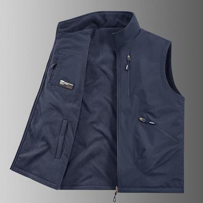 Colete de Lã Dupla Face Masculino 2025 para Outono/Inverno - Espessado, Casual, Roupa para Exterior