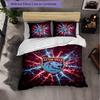 Set Biancheria da Letto Aston Villa Football 3 Pezzi Morbido Set Copripiumino con Federe Set Decorazione Camera da Letto per la Casa