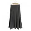 Shop   Women BAck Ribbon BAnding FlAre A Line pleAted Long Skirt chArcoAl Stj Ws