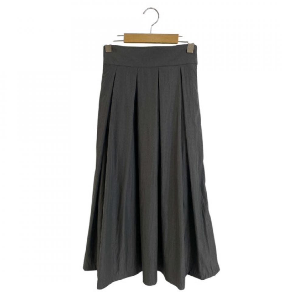 Shop   Women BAck Ribbon BAnding FlAre A Line pleAted Long Skirt chArcoAl Stj Ws