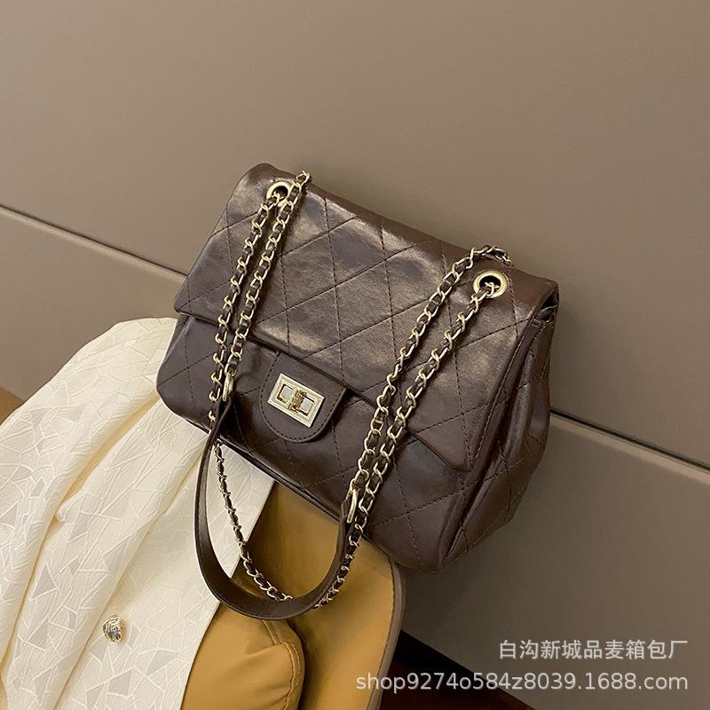 Internet celebrity explosion chain small bag women's bag 2025 new trendy texture large capacity shoulder bag fashion messenger bag
