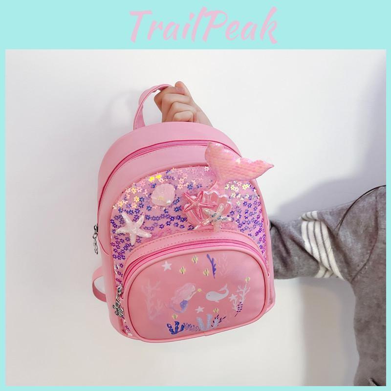 Backpack Kids Mermaid With With Shell Shimmer Starfish Design Childrens For