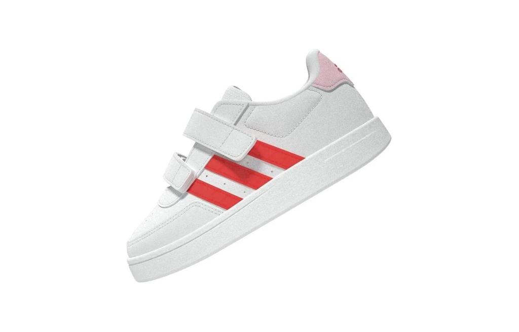 Adidas Focus Breathein Breaknet 2.0 Abrasion Resistant Abrasion Resistant Low top Toddler Shoes White Red HP8974