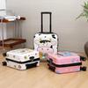 18" Cartoon Unisex Children's Spinner Luggage with Combo Lock & Wheels for Students