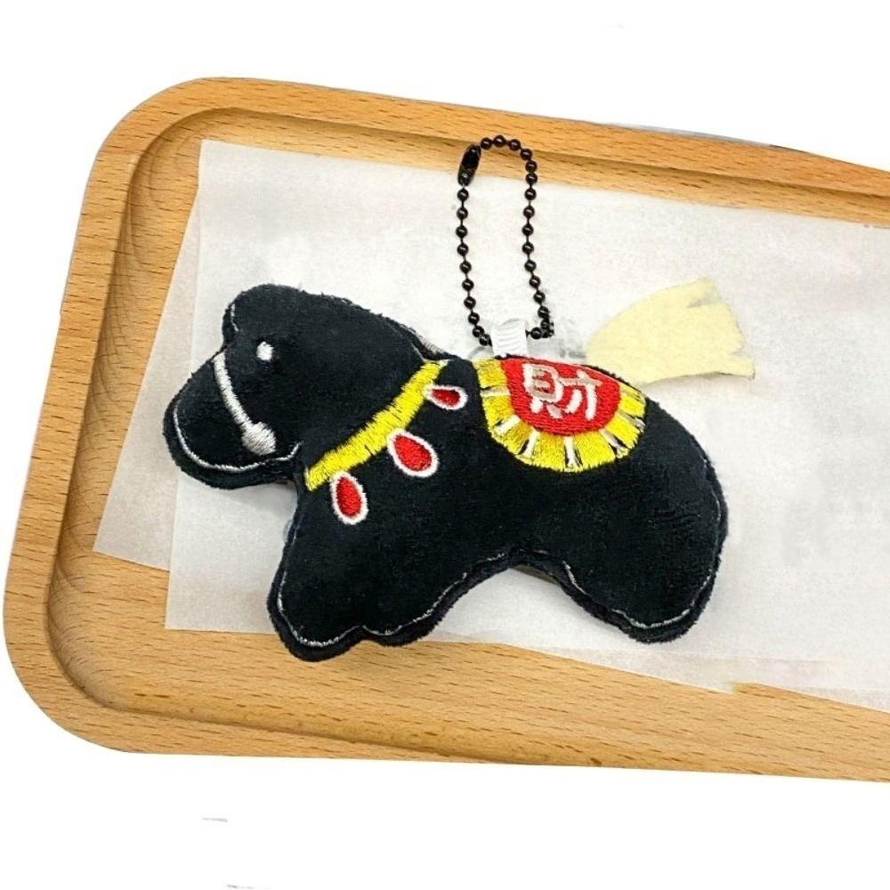 Hanging Decor Horse Year  Key Ring Stuffed Animal Pony Plush Pendant  Zodiac Celebration