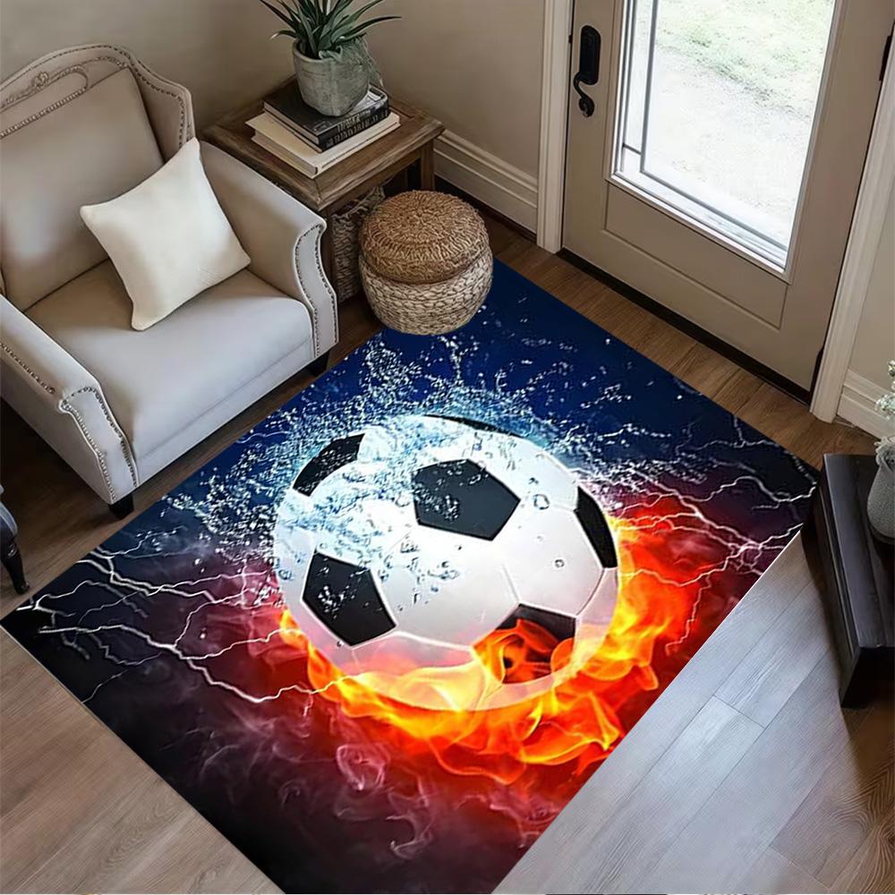 1pc Soccer Ball rug home carpet design for office decor gift living room bedroom