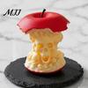 Dark Style Home Decor Skull Apple Core Ornament, Themed Desk Figurine, 3D Printed Personalized Gift for Him Realistic Statue, Gothic Collectible
