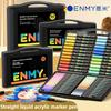 ENMY 1/24/80 Colors Direct Liquid Acrylic Markers Soft Tip Blendable Non-Transparent Art Markers School Supplies Stationery