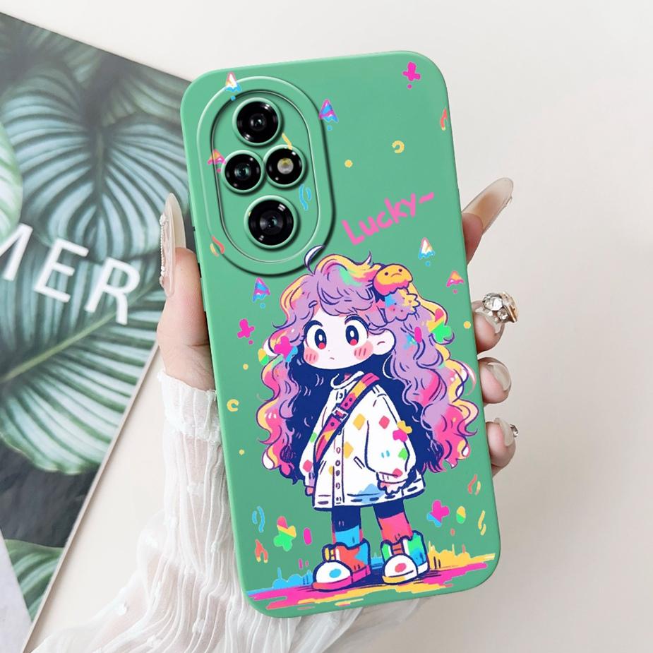For Honor 200 Pro Case ELP-AN00 Cute Panda Cartoon Cover Shockproof Soft TPU Phone Case For Honor 200 Pro Honor200 Fundas Bumper
