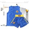 Sanda Muay Thai Set: Dragon-Embroidered Short-Sleeve & Shorts for Men, Women, and Kids - Martial Arts Performance Costume