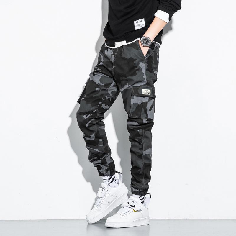 Męskie 2021 Wiosenne Spodnie Skinny Dziewięciopunktowe w Dużym Rozmiarze dla Nastolatków