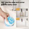 Scrubbing Sponge for Kitchen Non-Scratch Cleaning Scrubber Ball, Gentle Reusable Stain Removal Sponge, Heavy Duty Bathroom Deep Tool Ceramic