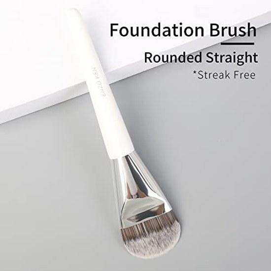 ENZO KEN Large Wide Foundation Brush - Flat Face Contour Cream Makeup Professional Suitable Concealer Pack Blush BB Gel Liquid Cosmetics 820W