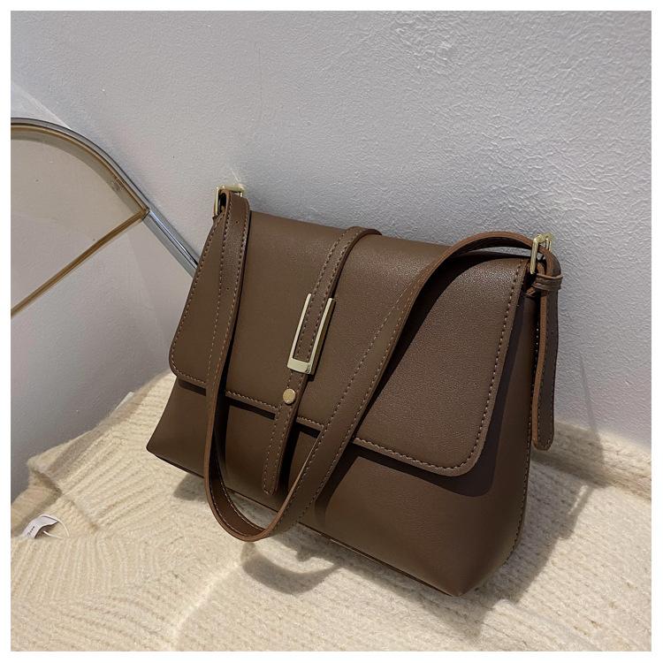 Retro fashion simple big bag women 2025 new trendy temperament shoulder underarm bag autumn and winter popular messenger bag