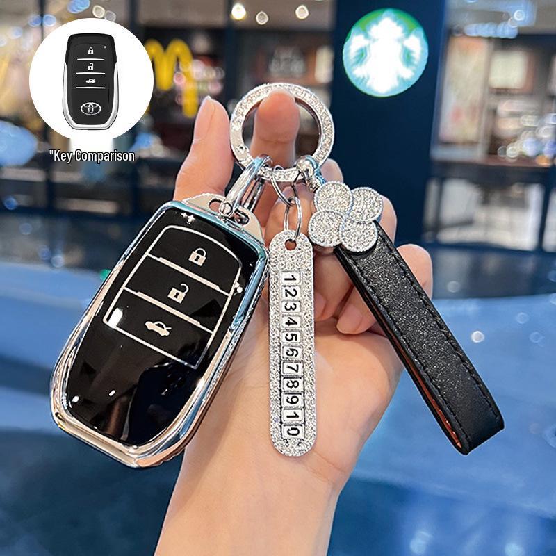 Toyota Schlüsselabdeckung Kompatibel mit Corolla, Camry, Levin, RAV4, Venza, Avalon und Fenglanda