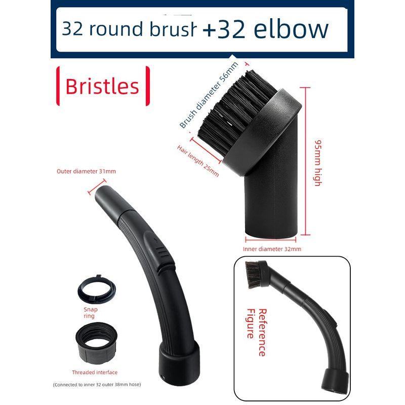 Attack Vacuum Cleaner round Brush Suction Head Hose Connector round Brush Head Hair Head Bf501bf502 Accessories Complete Collection Neutral