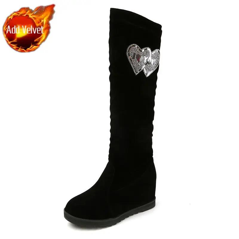 Fashion Long Boots for Women Autumn High Heels Elegant Heeled Knee Shaft Shoes Woman Winter 2024 Y2k Novelty Large Size Warm New Spring