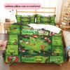 1PZ Set Biancheria da Letto Trapunta con Fantasia Grinch Copripiumino Federa Decorazione per la Casa Regalo di Compleanno (1 * copripiumino + 2 * federa, senza nucleo)