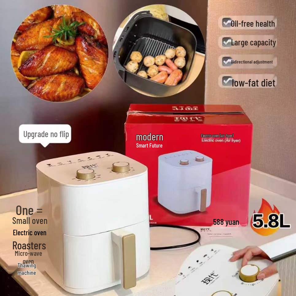 Large Capacity Multi-functional Air Fryer & Electric Oven with Fast Heating and Touch Screen