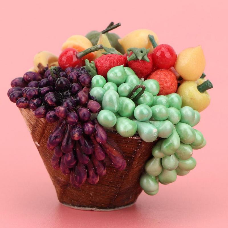Buy Miniature Fruit Basket Kitchen Decoration for 112 Dolls DIY