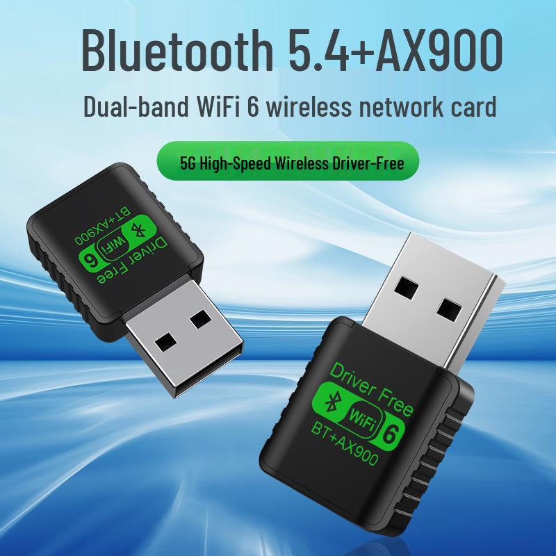 Dual-Band WiFi 6 USB AX1800 Bluetooth 5.4 2-in-1 Wireless Network Adapter