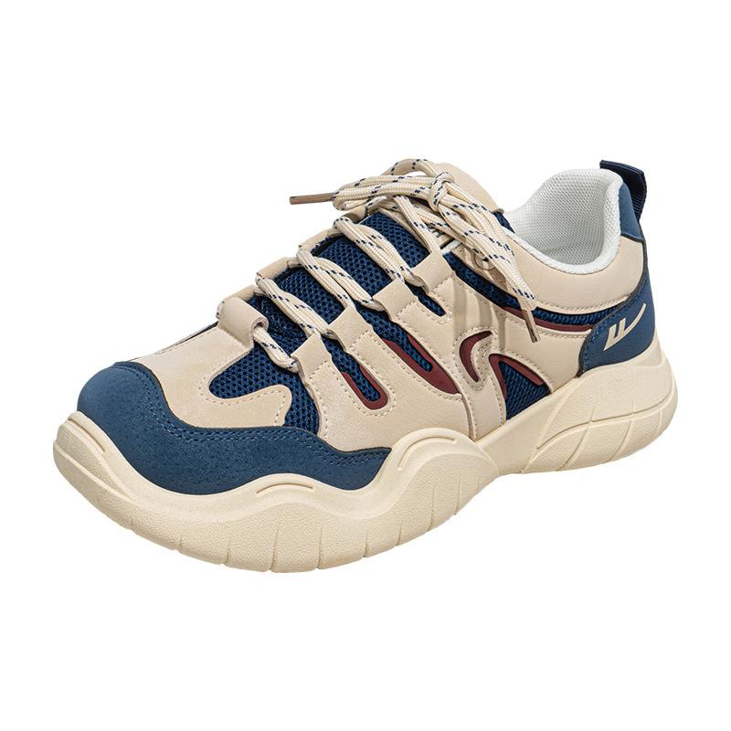 WARRIOR Women s 2026 New Summer Casual Mesh Shoes Breathable Mesh Face Thick Sole Retro Outdoor Dad Shoes 35