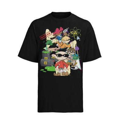 Retro KND Cartoon Next Door 90er 80er Bio-Baumwolle T-Shirt Herren Damen Tees Top Herren