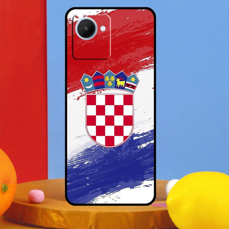 Croatia Flag For Realme GT7 Pro GT6 10 11 12 13 14 15 Pro Plus C55 C67 C63 C61 C53 C35 C65 C75 C71 Case