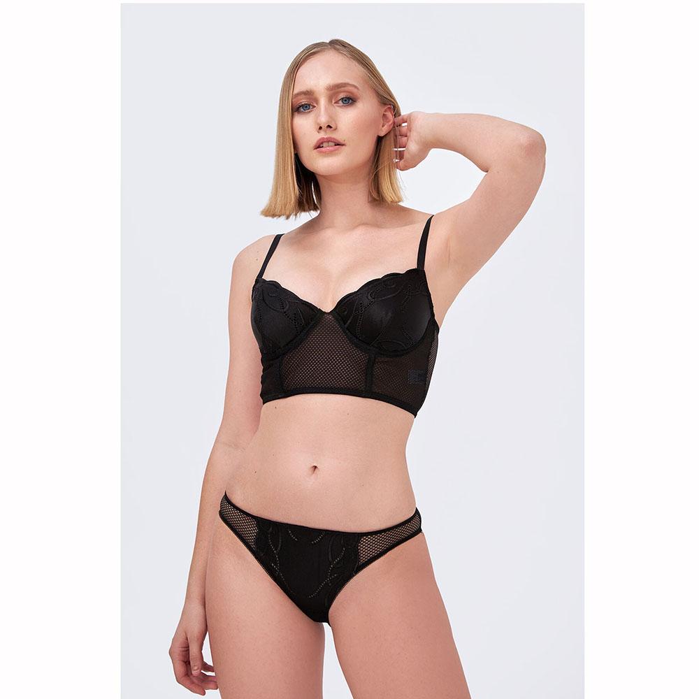 

Черный бюстгальтер без поддержки NBB